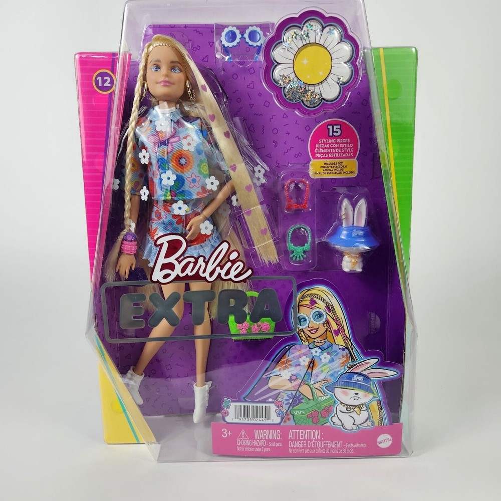 Barbie Extra Doll and Pet 12 - Floral 2pc Outfit